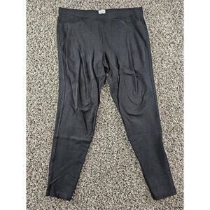 Vintage Cache Womens Sz L Pull On Skinny Leg Dress Pants Solid Black Y2K